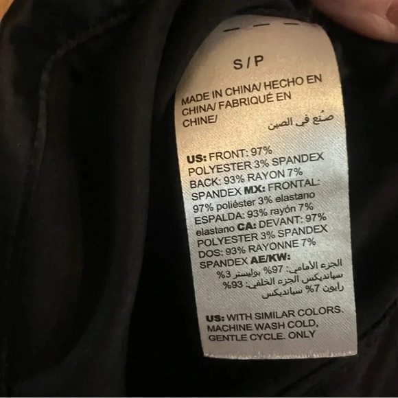 Soma black adjustable strap camisole v-neck tank top w/stretchy back panel small - Picture 6 of 6